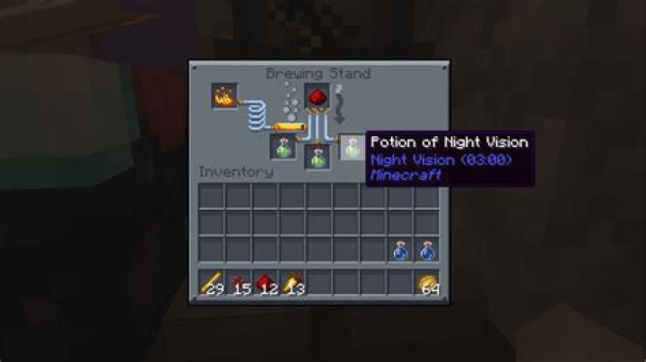 How to make night vision potion in minecraft