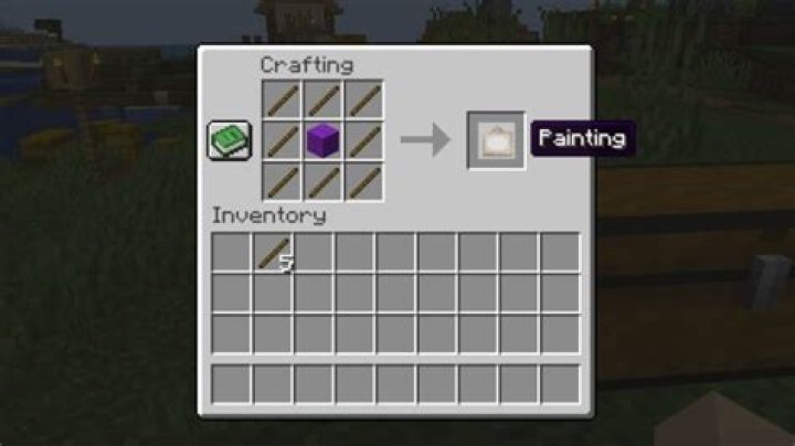 How to make paintings in minecraft