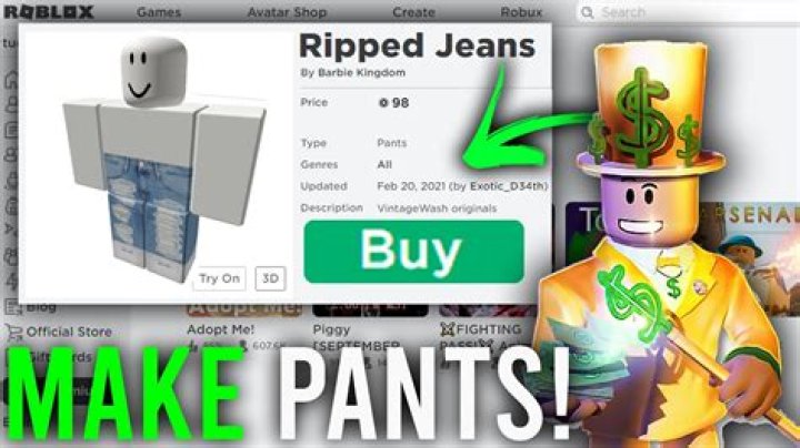 How to make pants in roblox