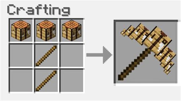How to make pickaxe minecraft