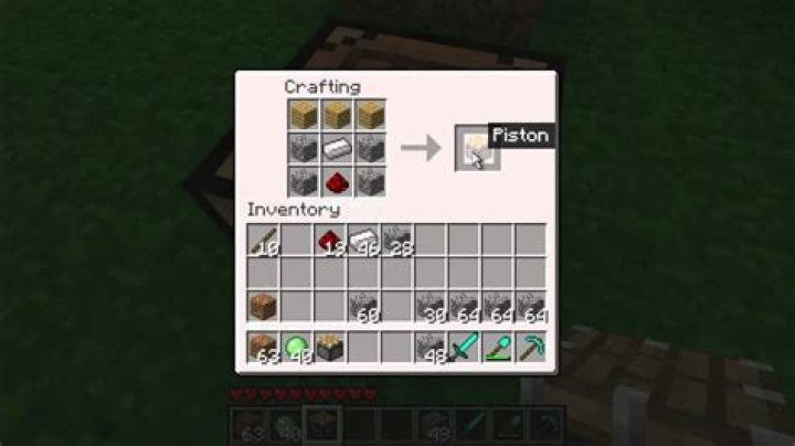 How to make pistons minecraft