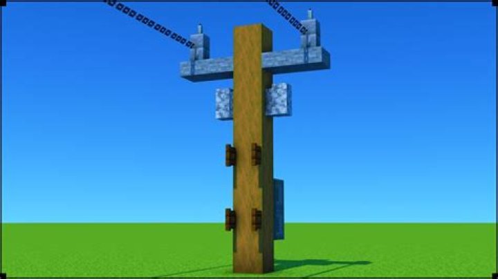 How to make pole in minecraft