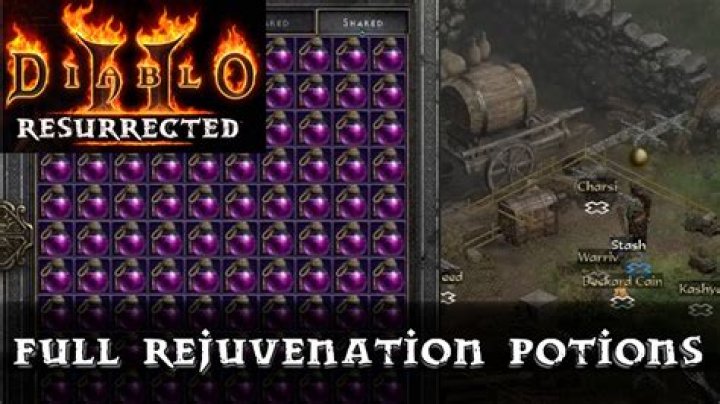 How to make rejuvenation potions diablo 2