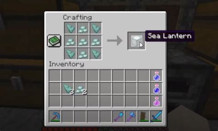 How to make sea lanterns minecraft