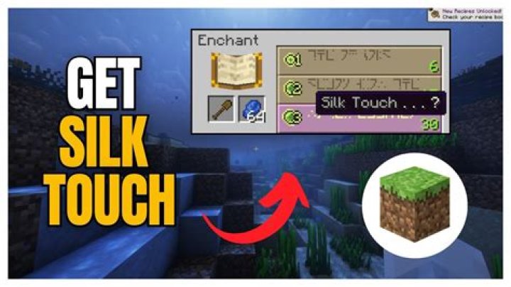 How to make silk touch minecraft