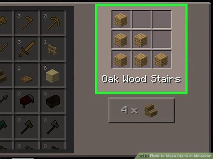 How to make stairs minecraft