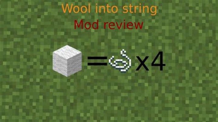 How to make string from wool in minecraft