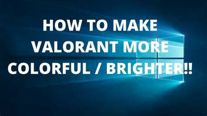 How to make valorant more colorful