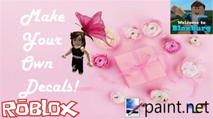How to make your own decals roblox