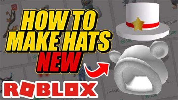 How to make your own hat in roblox 2019