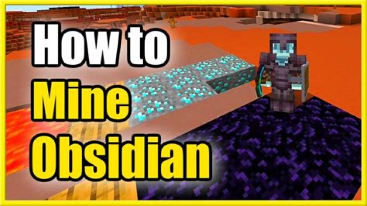 How to mine obsidian minecraft