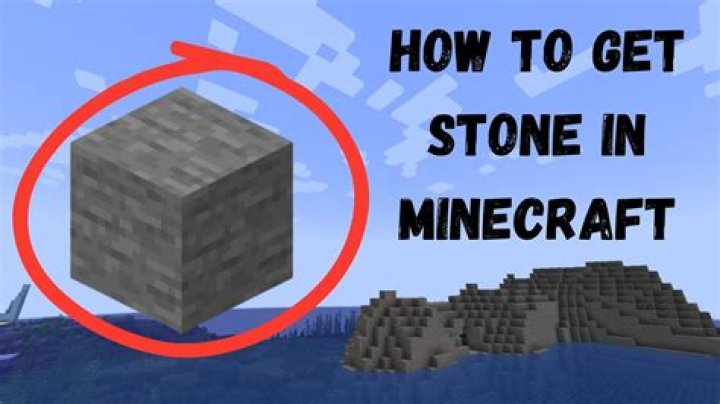 How to mine stone in minecraft