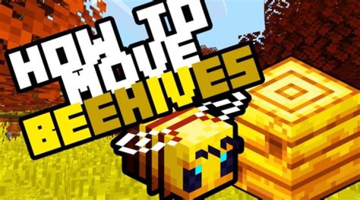 How to move a beehive minecraft