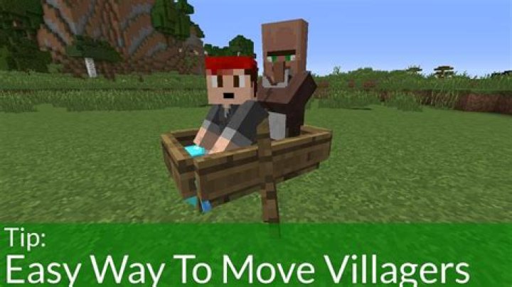 How to move villagers minecraft