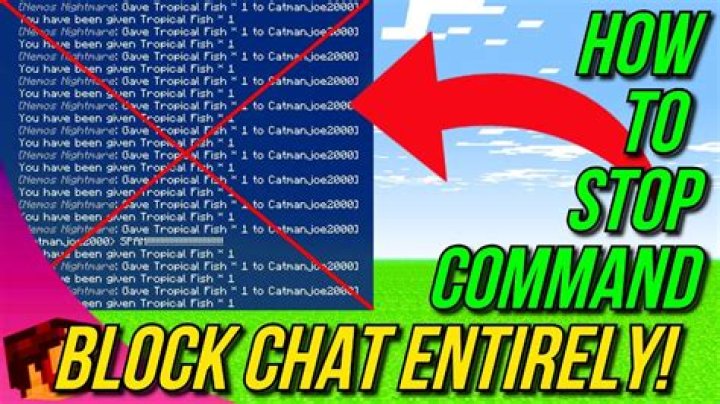 How to not show commands in chat minecraft
