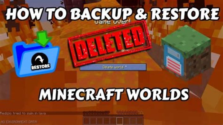 How to open a backup world in minecraft