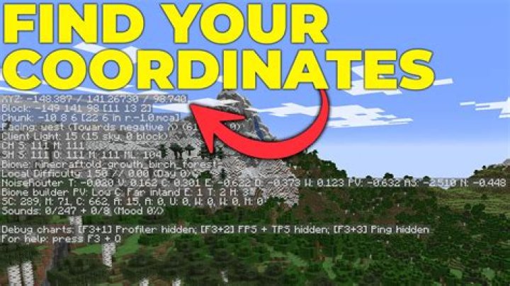 How to open coordinates minecraft