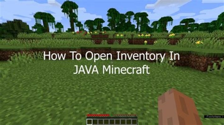 How to open inventory in minecraft