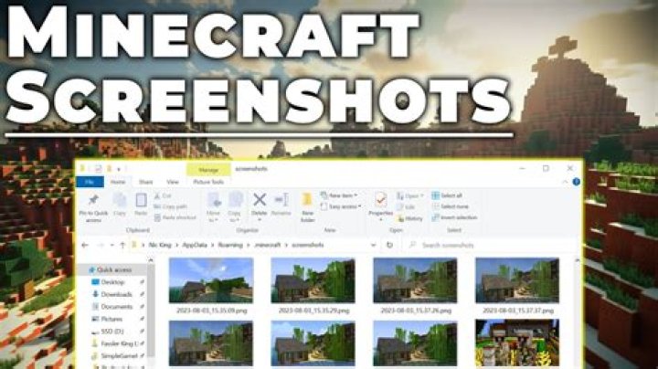 How to open minecraft screenshots