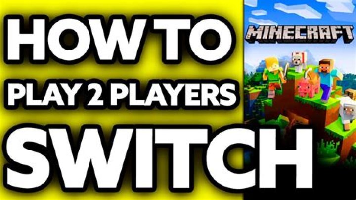 How to play 2 player minecraft on switch