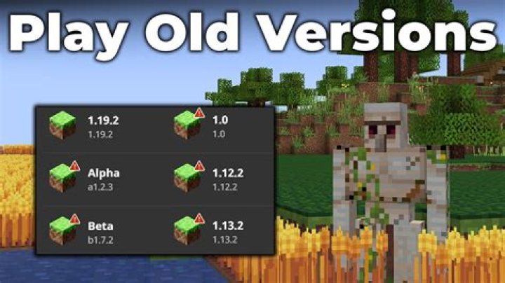 How to play an older version of minecraft