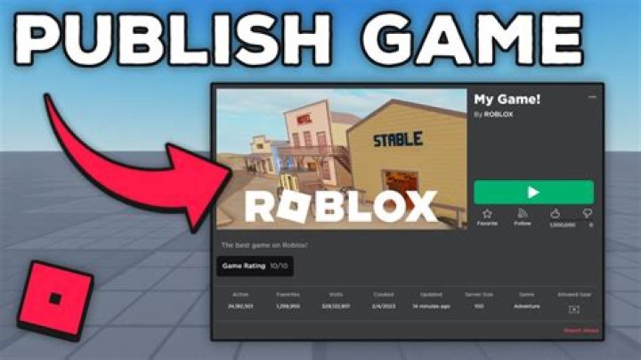 How to publish your game on roblox