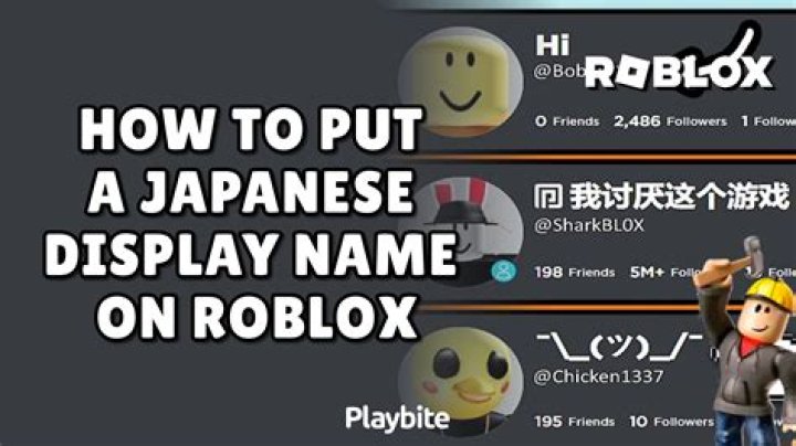 How to put a name on roblox