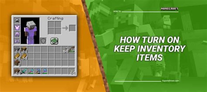 How to put keep inventory in minecraft pc
