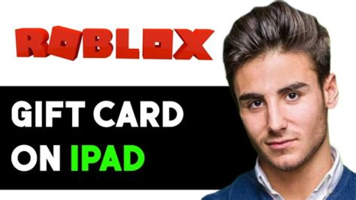How to put roblox gift card on ipad