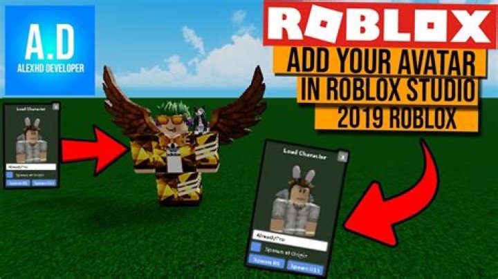 How to put your avatar in roblox studio