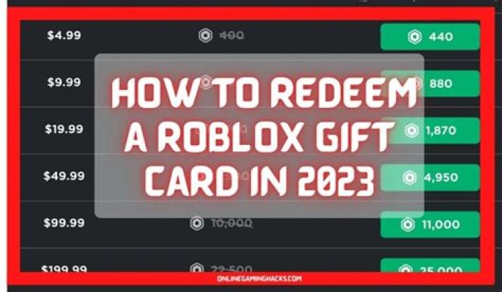 How to put your roblox gift card in