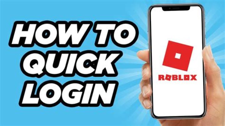 How to quick login on roblox