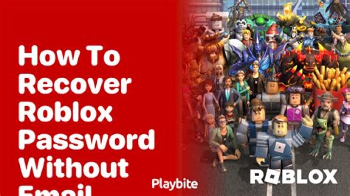 How to recover roblox password
