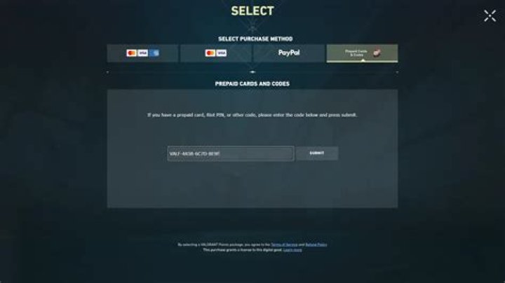 How to redeem valorant gift card