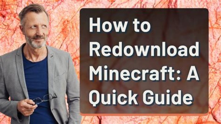 How to redownload minecraft
