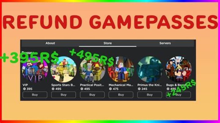 How to refund gamepasses on roblox 2020