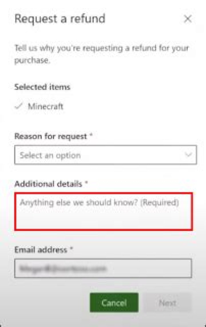 How to refund minecraft