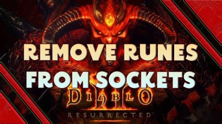 How to remove sockets diablo 2