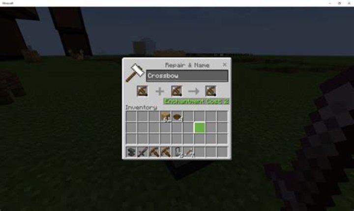 How to repair a crossbow minecraft
