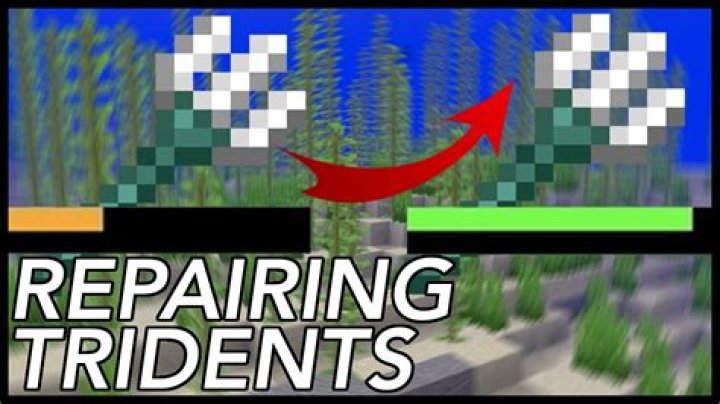 How to repair a trident minecraft
