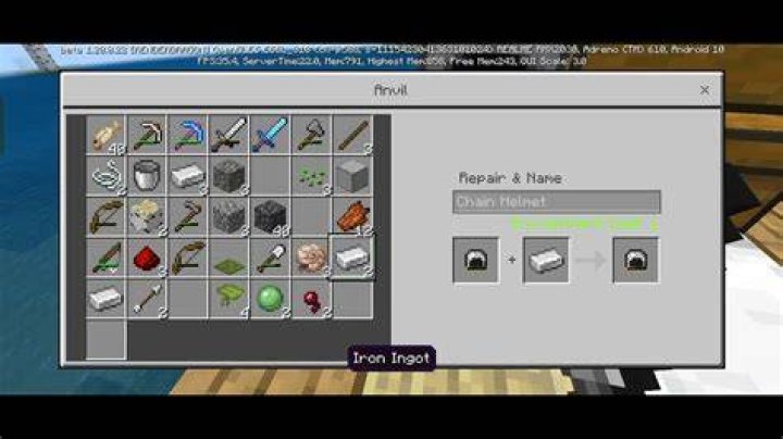 How to repair chainmail minecraft