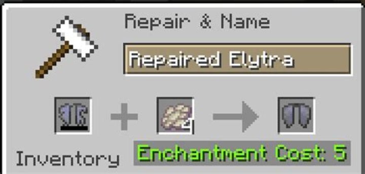 How to repair elytra in minecraft