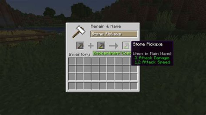 How to repair items minecraft