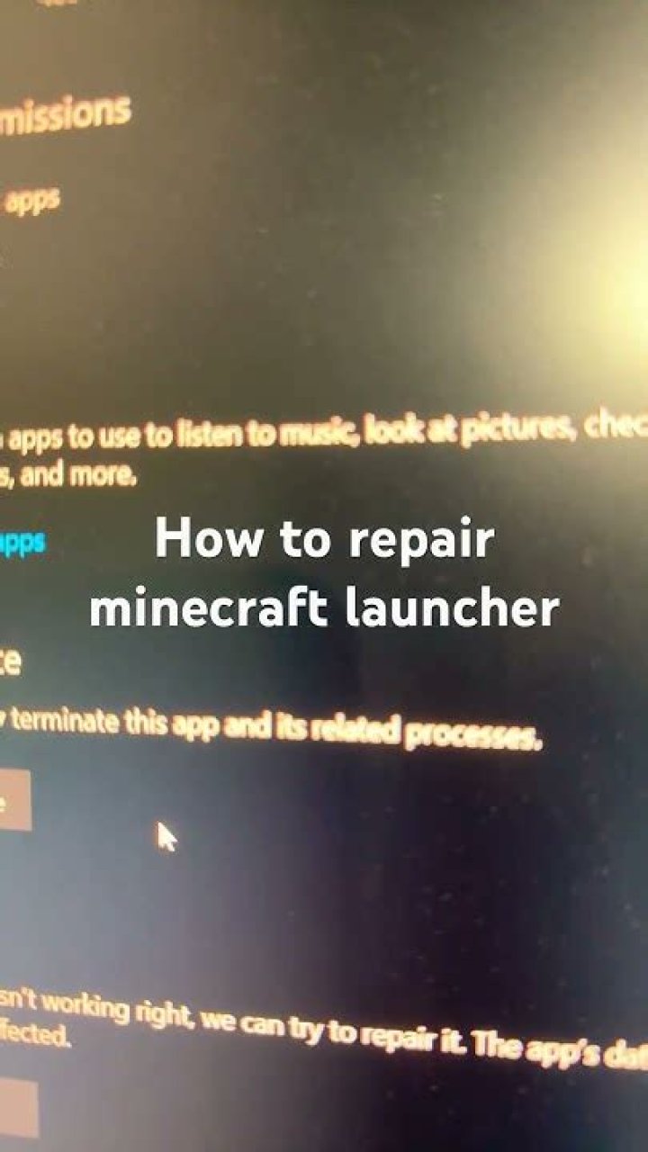 How to repair minecraft launcher