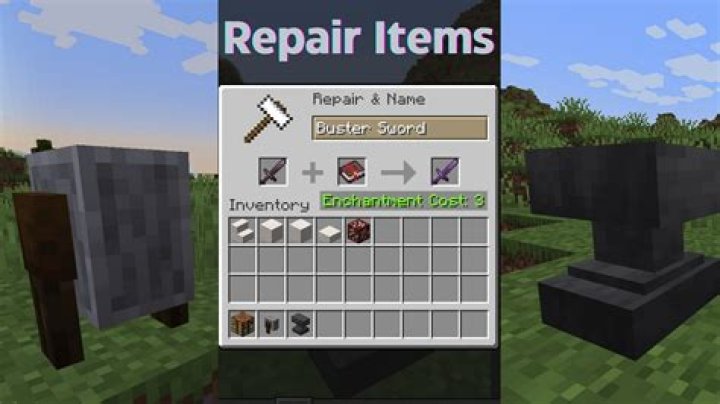 How to repair things in minecraft