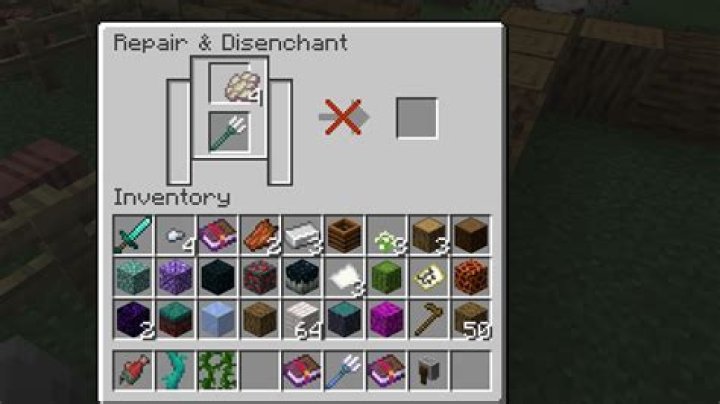 How to repair trident minecraft