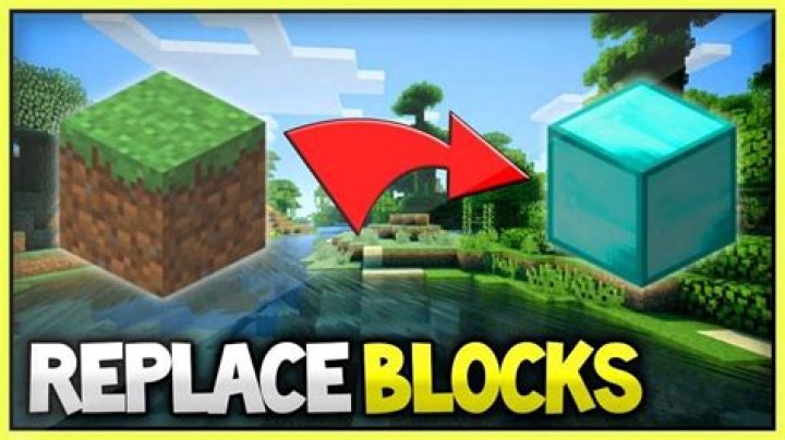 How to replace blocks in minecraft