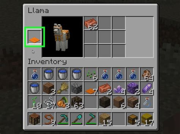 How to ride llama minecraft