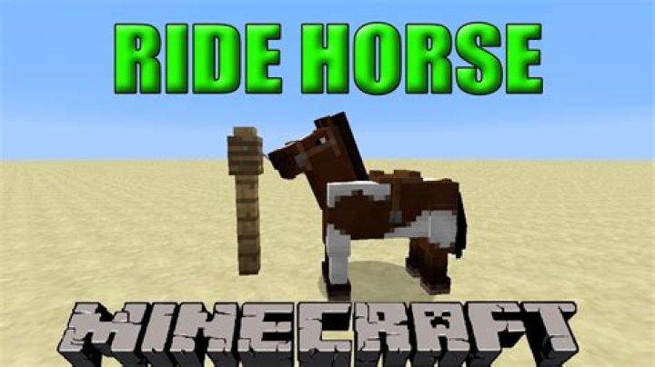 How to ride minecraft horse