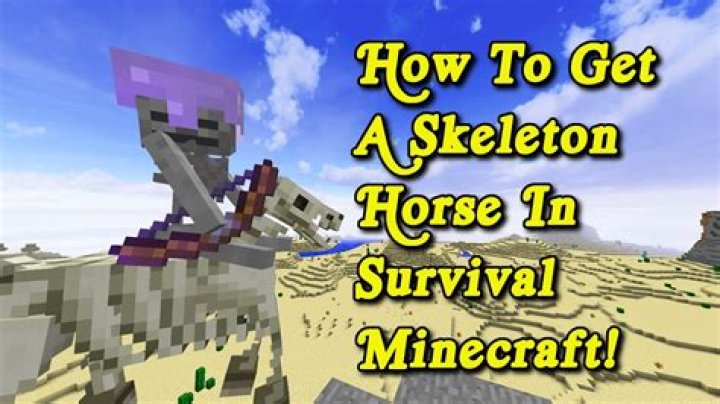 How to ride skeleton horse minecraft